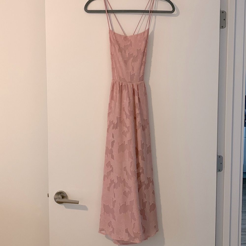 Gorgeous Pink Backless Dress